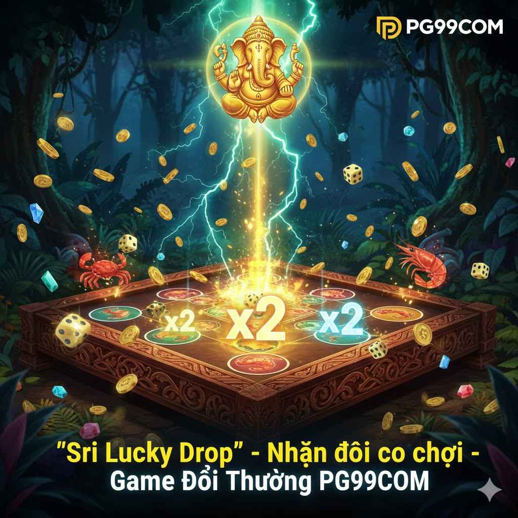 "Sri Lucky Drop" - Nhân đôi cơ hội TẠI SẢNH Bầu Cua Sri PG99
